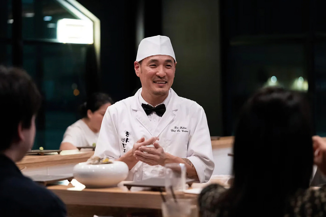 MUSUBI KILN の器に盛られた料理